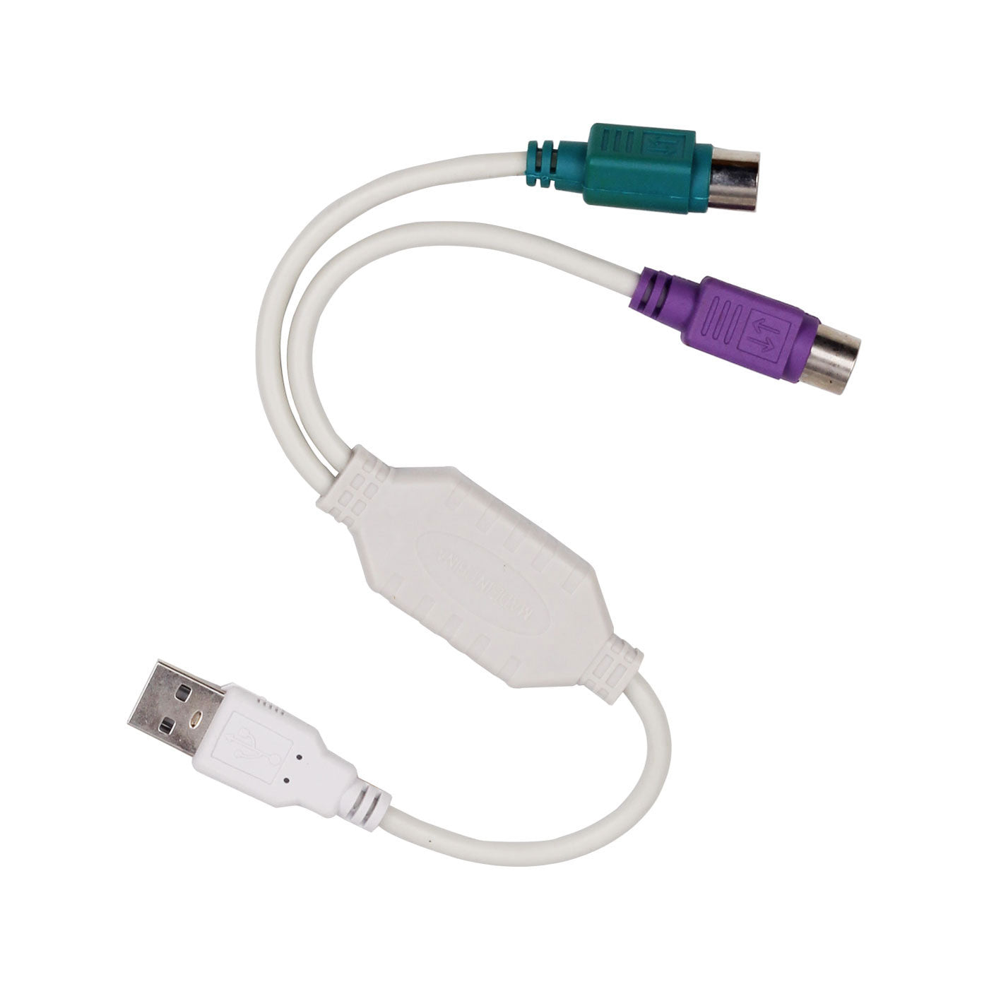 Ad Net AD-UP-225 USB to PS/2 Adapter Converter for Keyboard and Mouse