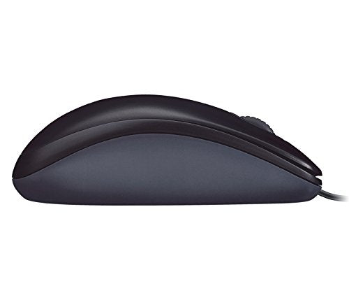 Logitech M90 Wired USB Mouse – Ergonomic | Plug & Play | Dark Grey