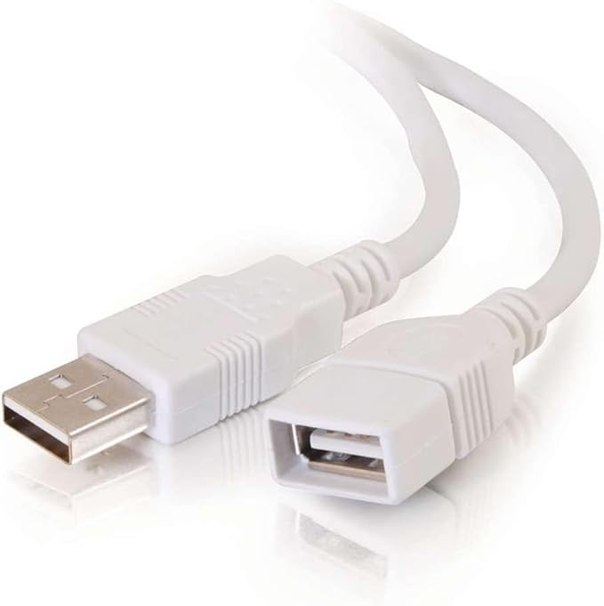 ADNet High-Speed USB Extension Cable (Male to Female) | Data Sync & Charging Extender Cord | 100% True Length, Anti-Interference Shielding | White | (Available in 1.5 Mtr, 3 Mtr, 5 Mtr, 10 Mtr Variants)