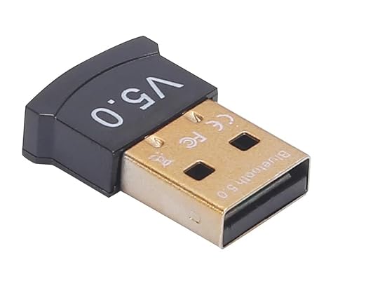 ADNet AD-BT-0214 Mini USB Bluetooth 5.0 Dongle Adapter for PC & Laptop | Fast & Stable Connection, Low Latency, Connect Headphones, Speakers, Keyboard, Mouse