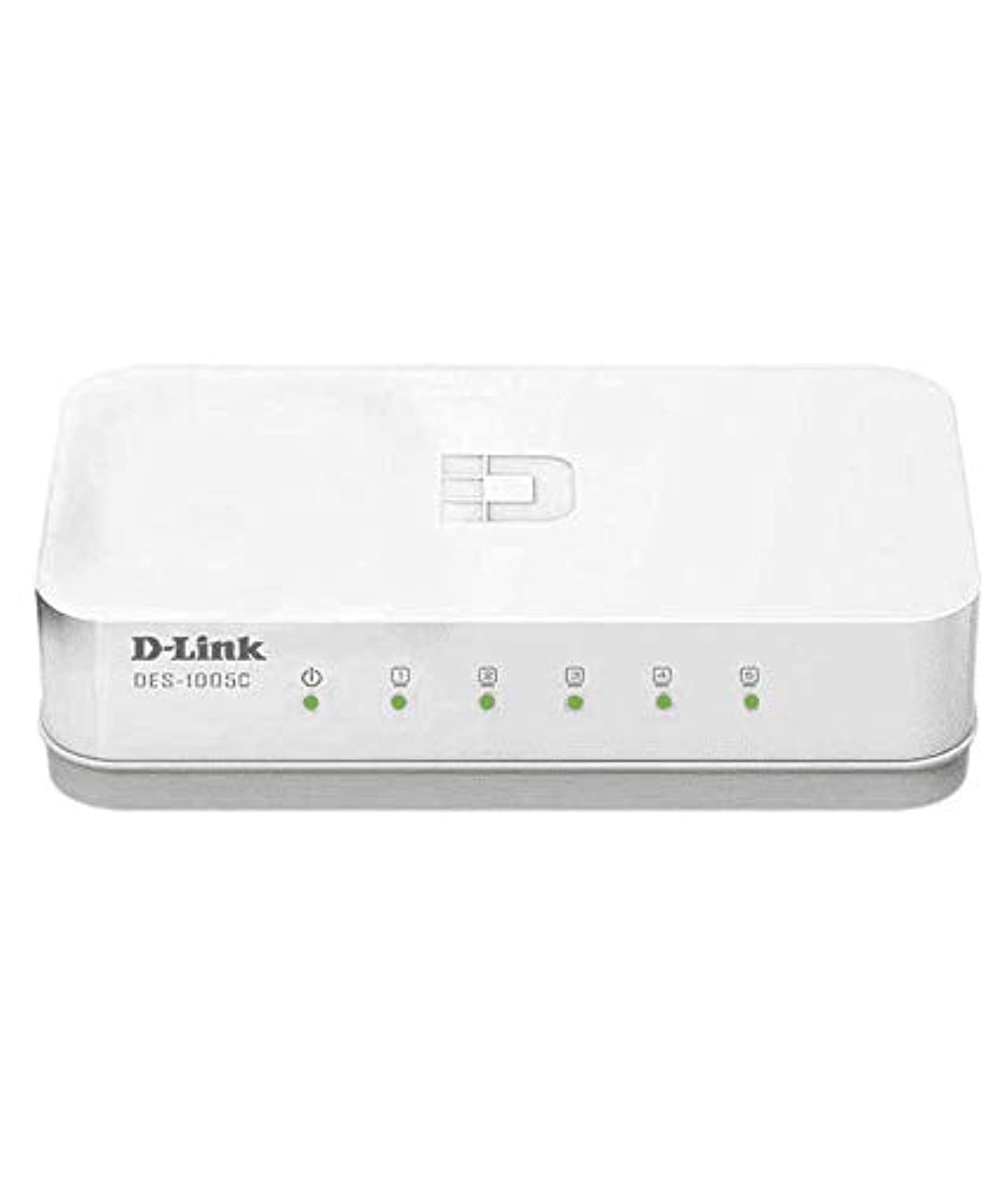 D-Link DES-1005C 5-Port 10/100Mbps Desktop Switch – Plug & Play | 200Mbps Full Duplex | Compact