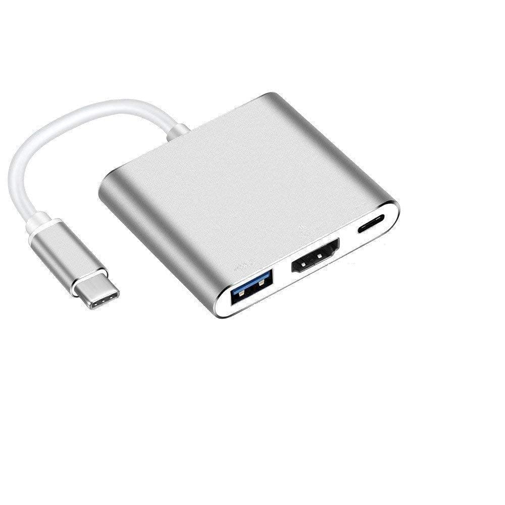 Ad Net AD-TC-652 USB Type-C 3 in 1 Adapter 4K HDMI USB 3.0 5Gbps Type-C PD 100W Charging