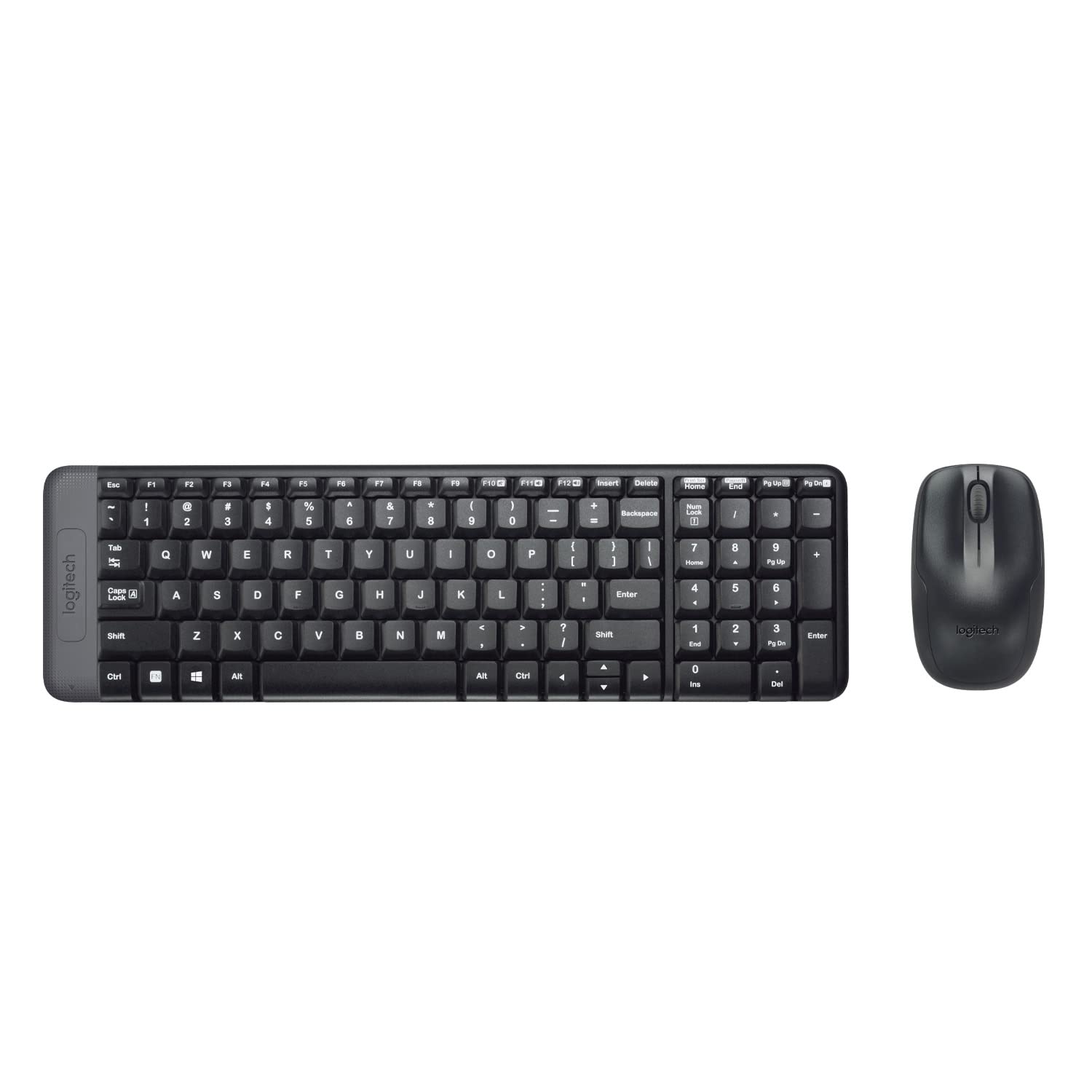 Logitech MK220 Wireless Keyboard & Mouse Combo – Spill Resistant | 24M Battery | Compact with Numpad