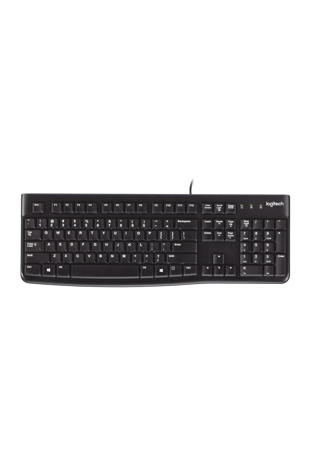 Logitech K120 Wired USB Keyboard – Spill Resistant | 51% Recycled Plastic | Full Size