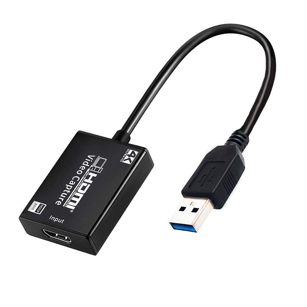 HD Video Capture Card HDMI to USB 3.0 4K Input 1080P Output for OBS Streaming Gaming