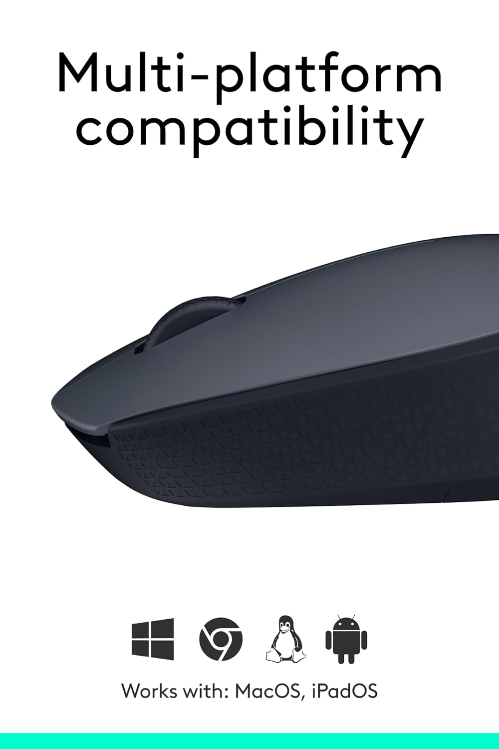 Logitech M170 Wireless Mouse – Ambidextrous | 12-Month Battery | Grey