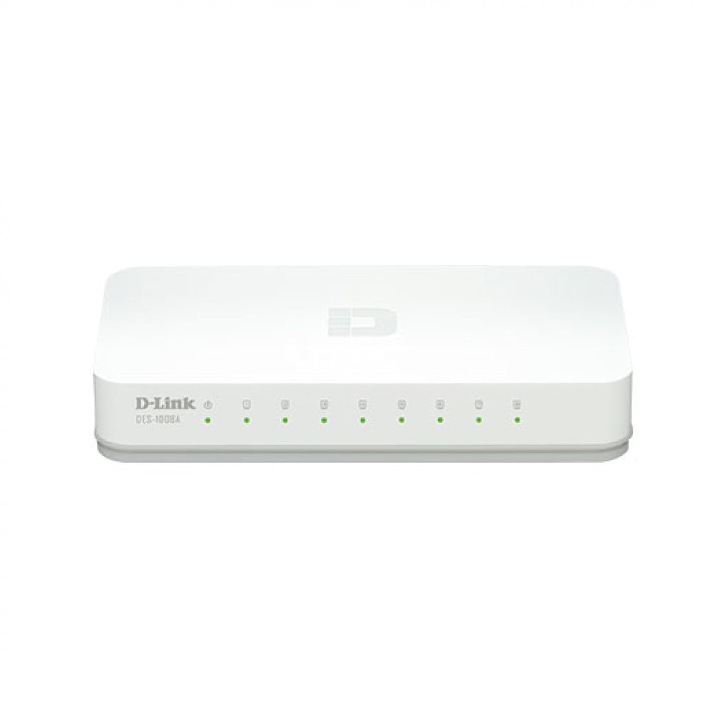 D-Link DES-1008A 8-Port 10/100Mbps Desktop Switch – Plug & Play | dlink Green | Ultra Compact