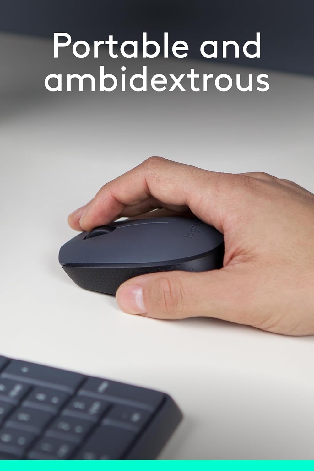 Logitech M170 Wireless Mouse – Ambidextrous | 12-Month Battery | Grey