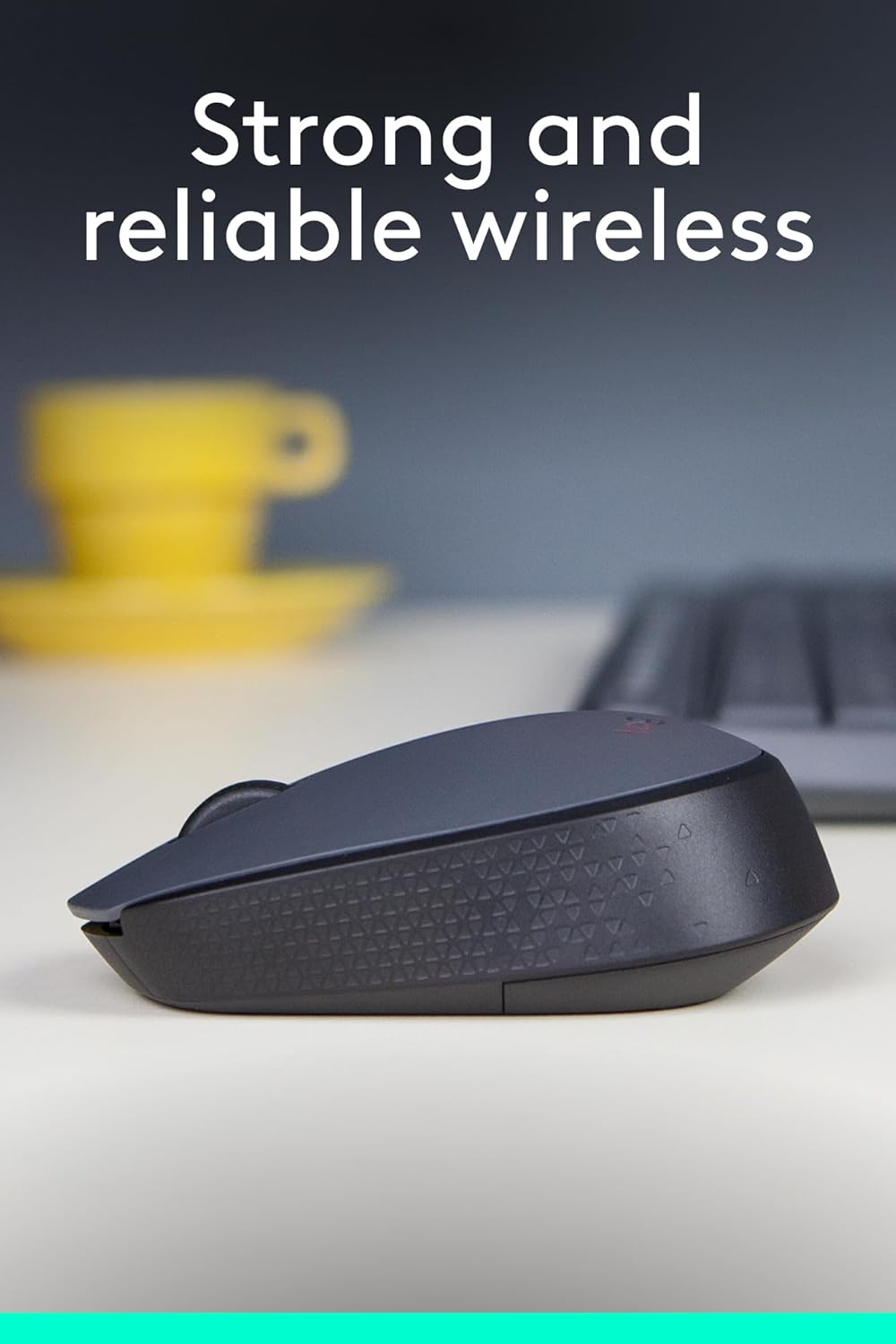 Logitech M170 Wireless Mouse – Ambidextrous | 12-Month Battery | Grey