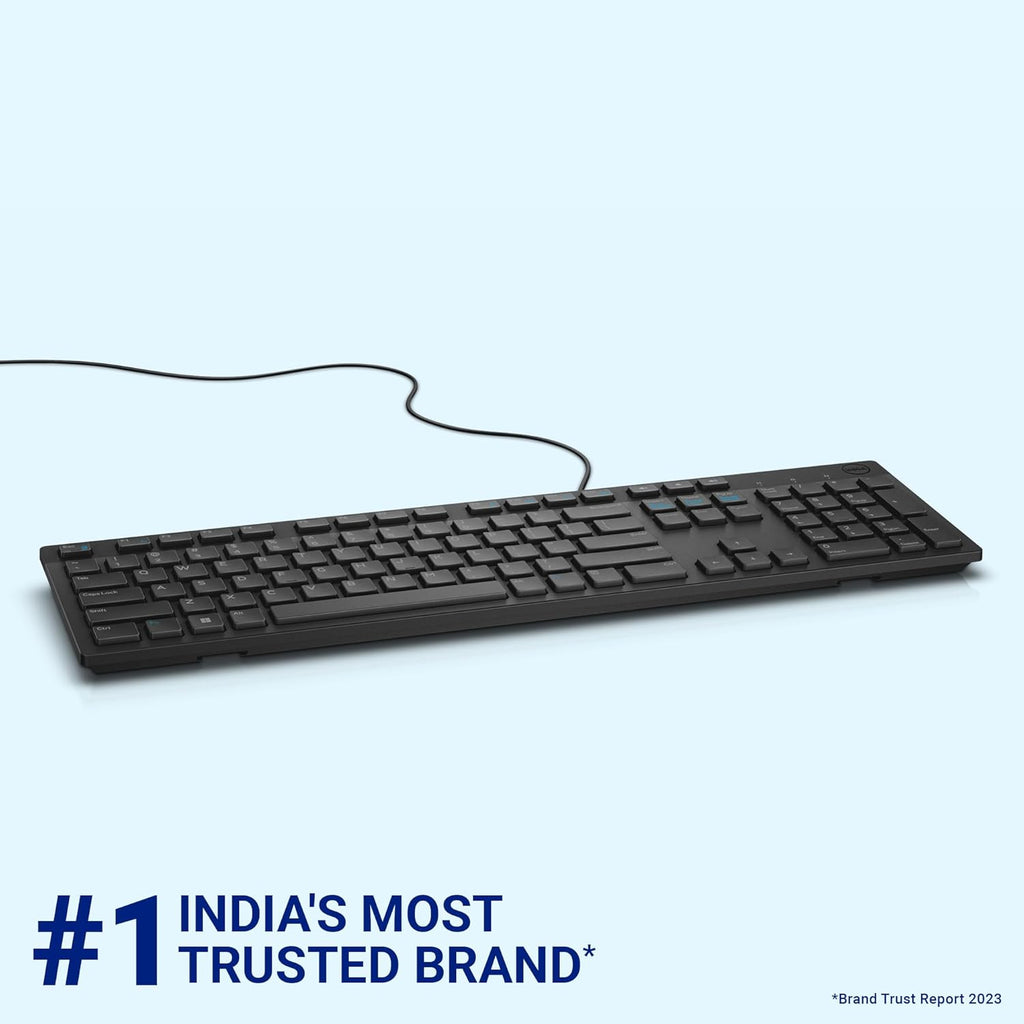 Dell KB216 Wired USB Keyboard – Spill Resistant | Multimedia Keys | Full Size