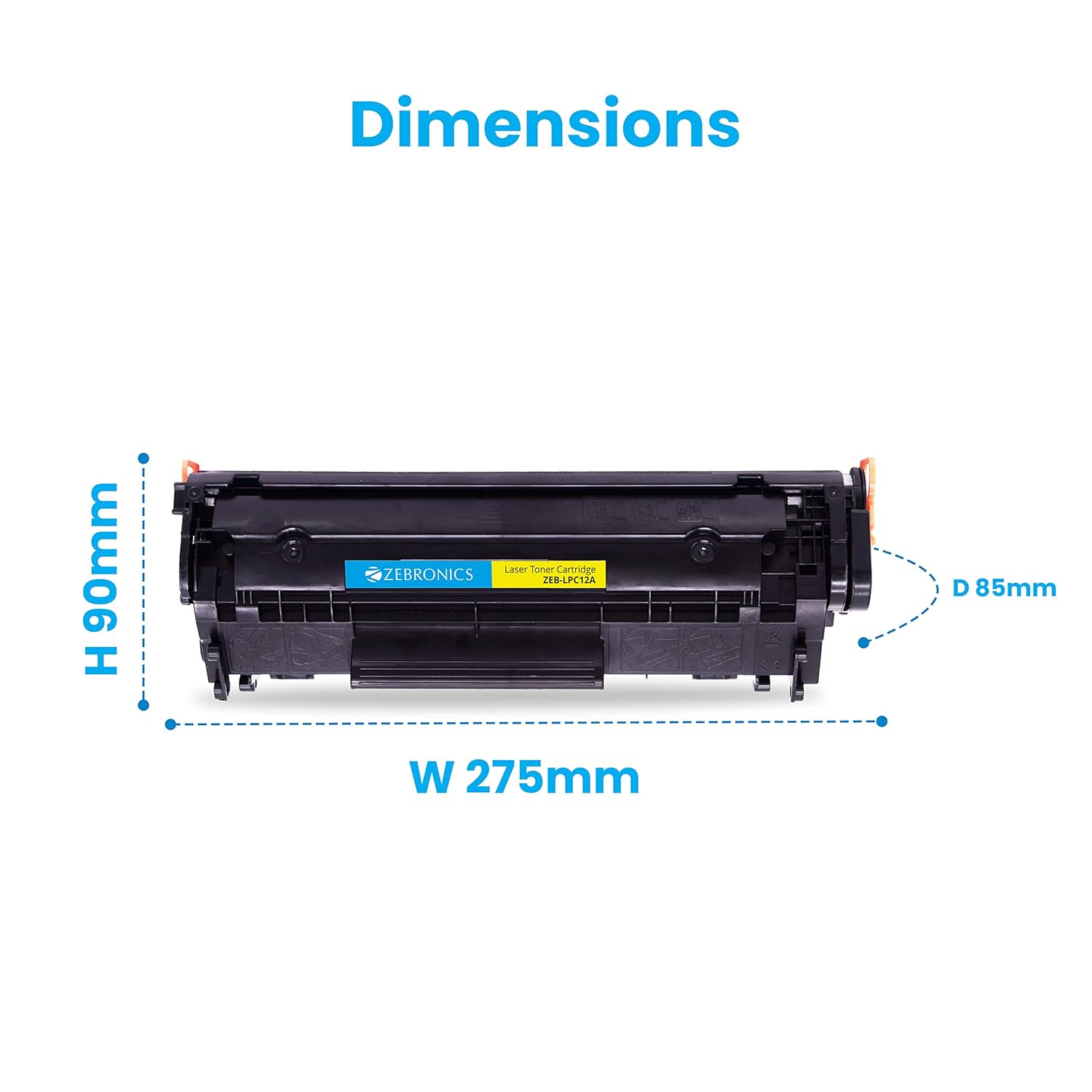 Zebronics ZEB-LPC12A Laser Toner Cartridge – 2000 Page Yield | Smudge-Free | Eco Friendly