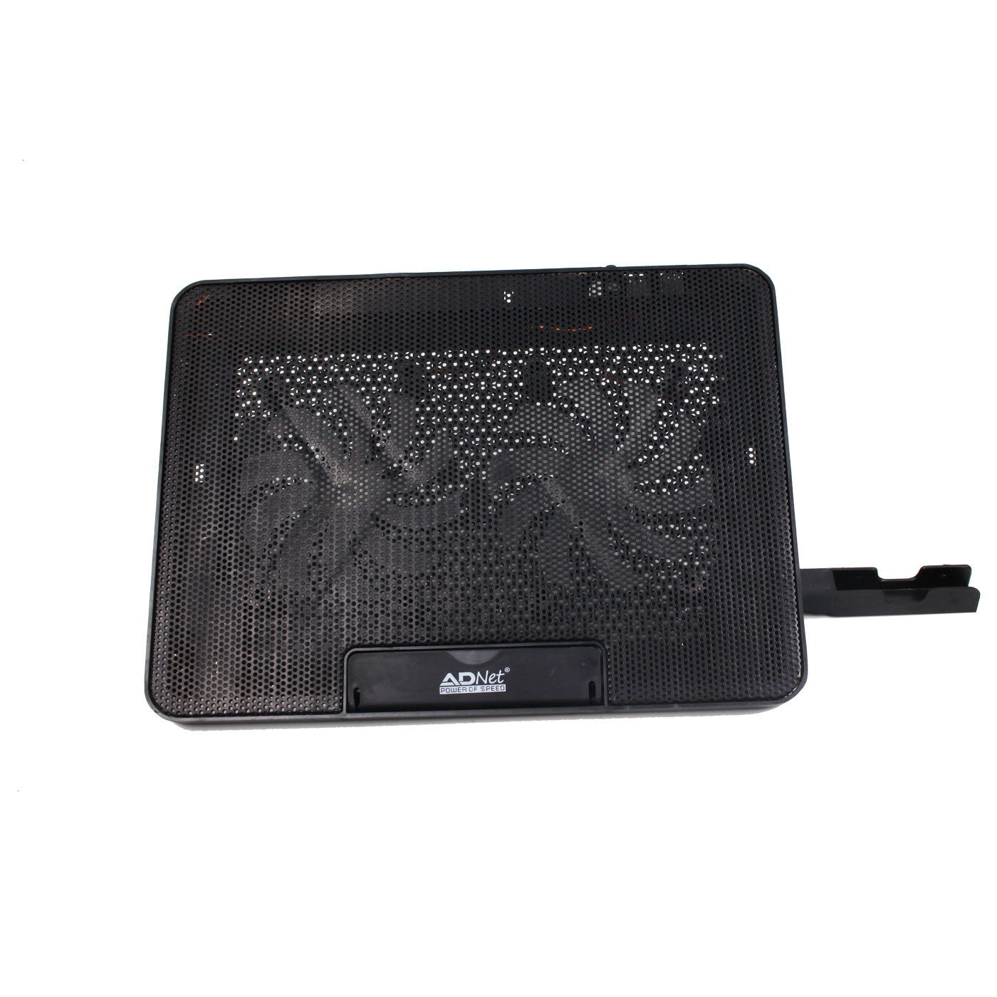 Ad Net AD-CP-205 RGB Laptop Cooling Pad with 2 Fans 4 RGB Modes 2 USB Ports Mobile Stand for 17 Inch Laptops