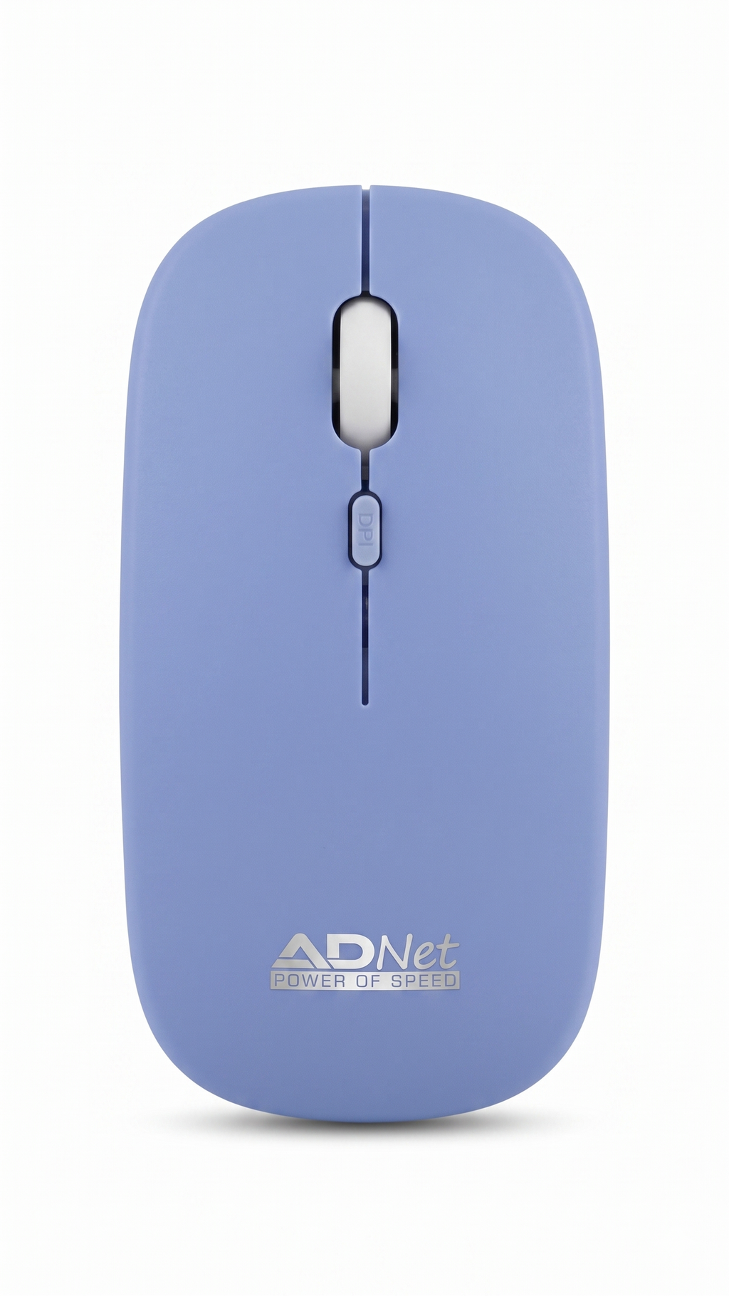 ADNet Power of Speed Ultra-Slim Periwinkle Blue Wireless Mouse - Ergonomic Ambidextrous Design for Laptop & PC