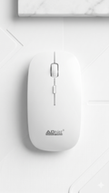 ADNet Power of Speed Wireless Mouse - AD-WM-144, Portable & Sleek (White)