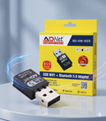 ADNet AD-UW-0213 USB WiFi + Bluetooth 5.0 Nano Adapter (Driver-Free). Connect Karein Lag-Free Dual Band WiFi aur apne Favourite BT Headphones.