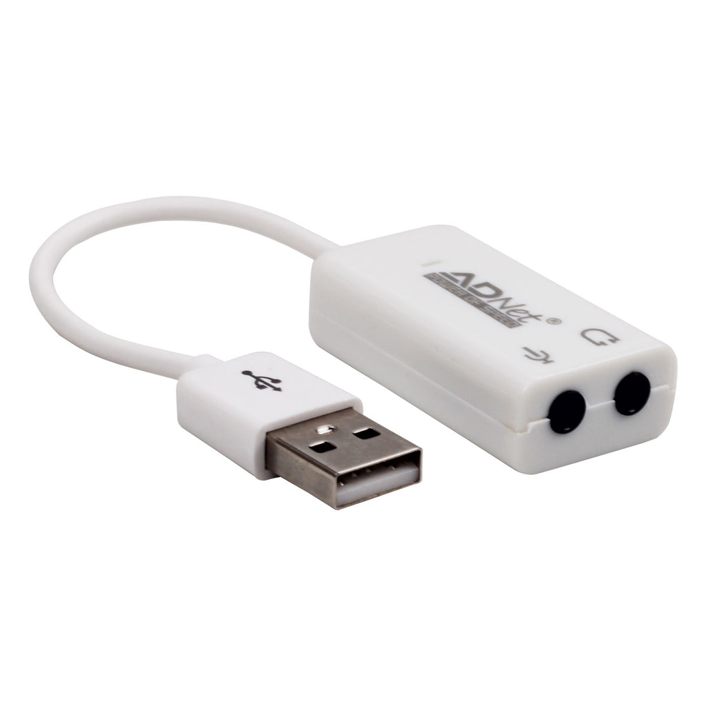Ad Net USB External Sound Card Audio Adapter