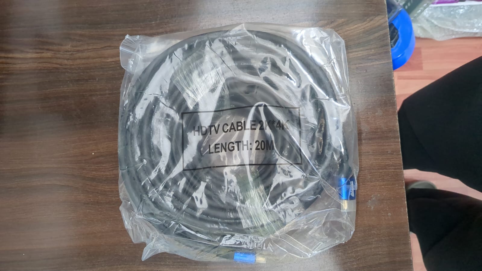 ADNet High-Speed 20 Meter 4K HDMI Cable (AD-4K-66) | Supports 4K UHD, ARC, 3D & Dolby Audio | 24K Gold-Plated Connectors, Triple Shielding Heavy Duty Long Range Cable for Projector, Smart TV, Laptop, Gaming, CCTV