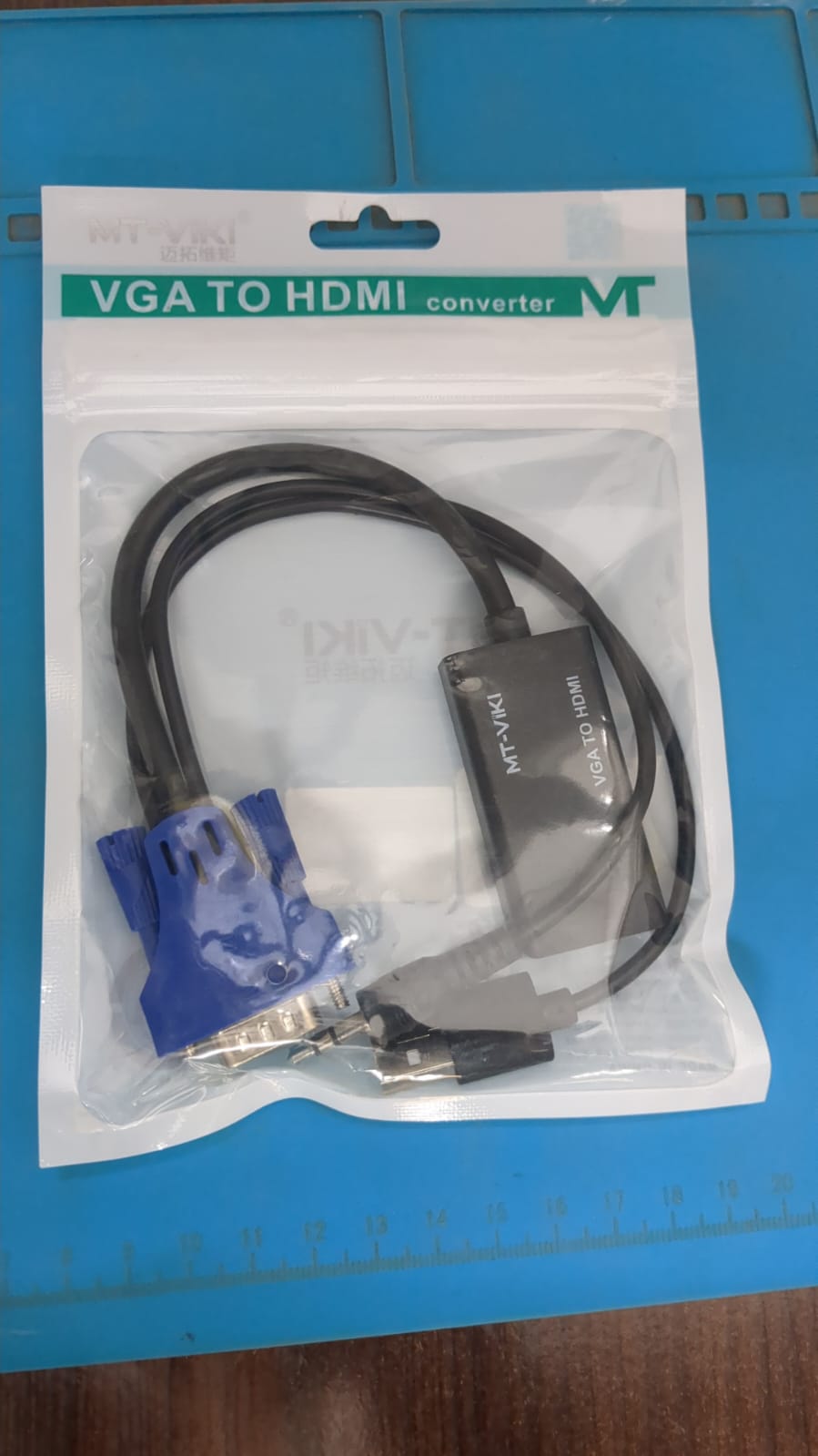 MT-VIKI MT-H02 VGA to HDMI Converter with USB Power & 3.5mm Audio for PC Laptop Monitor TV