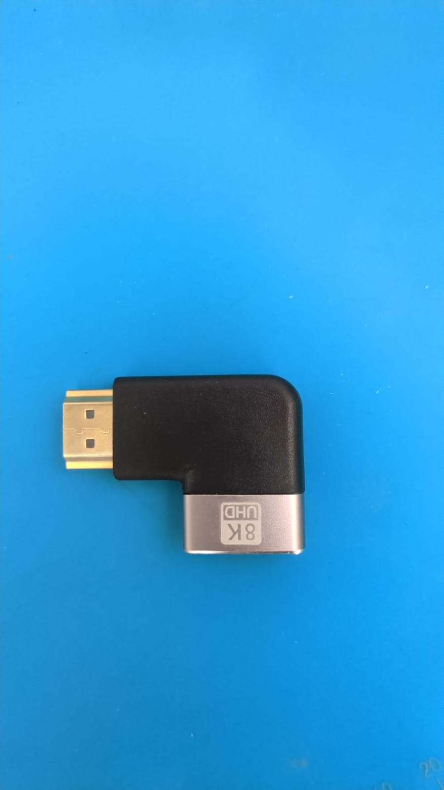 ADNet ADP-HF-1257 8K Ultra HD HDMI 2.1 Right Angle (90 Degree) Adapter (Male to Female) - Supports 8K@60Hz, 4K@120Hz, Dynamic HDR, 3D, eARC, Small & Lightweight, 3 Years Warranty (Black)