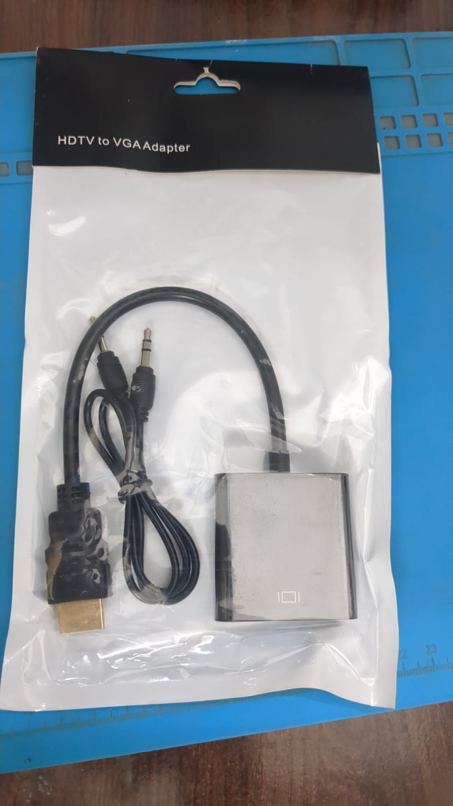 HDMI to VGA Adapter Converter with 3.5mm Audio Cable Gold Plated 1080P for PC Laptop TV Projector