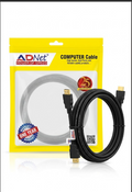 ADNet Premium 4K HDMI Cable with Ethernet | Ultra HD 2160p & 3D Supported High-Speed Cord | Gold-Plated Male to Male For Smart TV, Monitor, PC, Projector & PS4/Xbox
