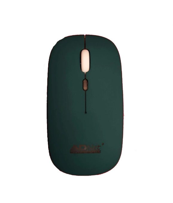 ADNet AD-WB-147 Wireless-Bluetooth Dual-Mode RGB Mouse: Rechargeable, Silent Clicks, Lightweight 63g | Bluetooth 5.1 + 2.4GHz | For Windows, Android TV, Linux, DVR | Black