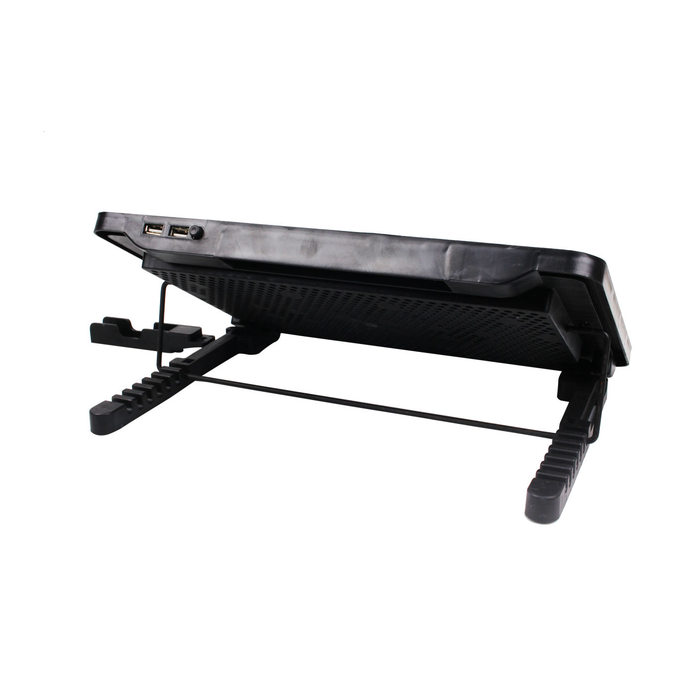 Ad Net AD-CP-205 RGB Laptop Cooling Pad with 2 Fans 4 RGB Modes 2 USB Ports Mobile Stand for 17 Inch Laptops