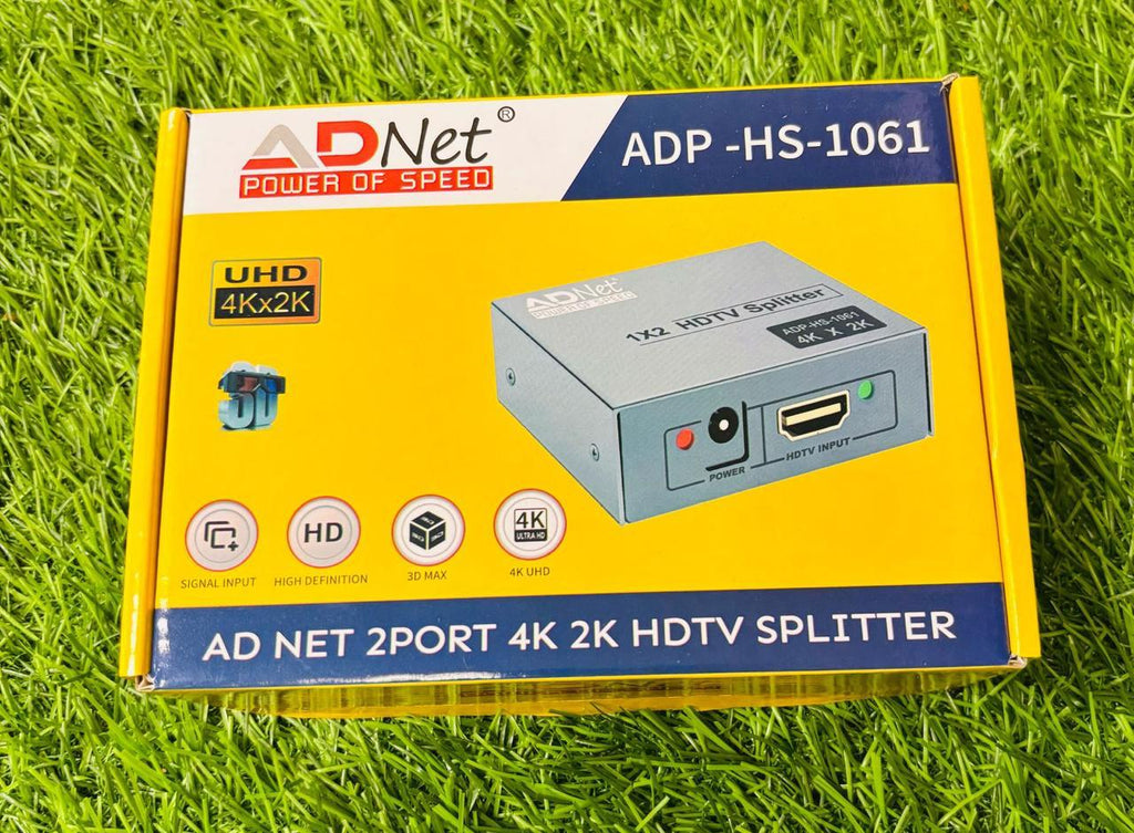 Ad Net 2 Port HDMI Splitter 1 In 2 Out