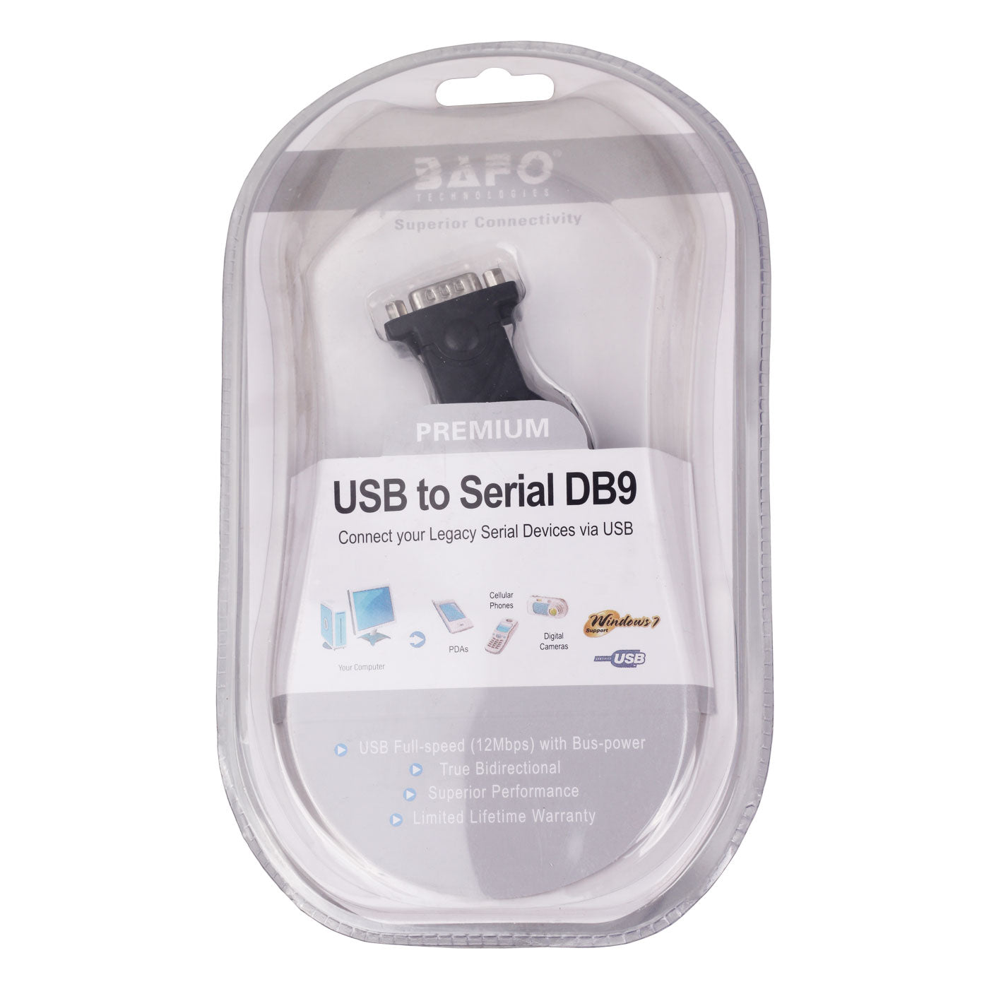 Ad Net AD-US-517 USB to RS-232 Serial Cable 1.5 Mtr USB-A to DB9 Male with Ultra Advance Chipset